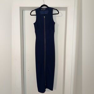 90s BETSEY JOHNSON midi zipper dress - small